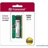 Transcend - JetRam 16GB SO-DIMM - Groen - DDR5 4800 MHz