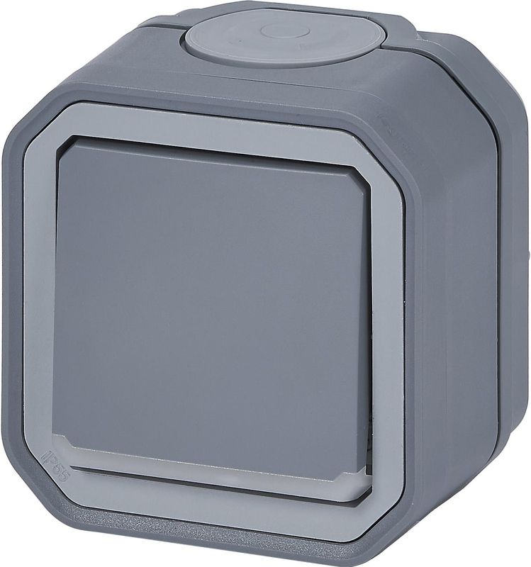 Plexo - Opbouwschakelaar - Wit - Kunststof - IP55 - IK07