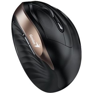 Genius Ergo 8250S/Vertik??ln??/Optick??/Pro prav??ky/Bezdr??tov?? Bluetooth/??ern??-zlat?? (Draadloze), Muis, Goud