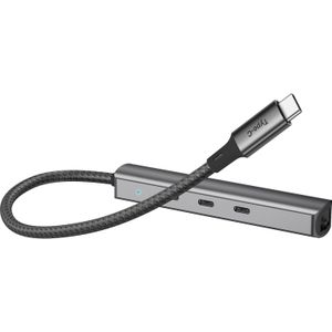 Bluecloud - USB-C Hub - Zwart - USB 3.1 - Ethernet Adapter