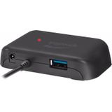 Speedlink - Snappy Evo - Docking Station - Zwart - 4 USB-A Poorten, USB-C, Gegevensoverdracht tot 5 Gbit/s