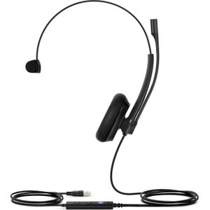 Yealink - UH34 Lite Mono - Kantoorheadset - Zwart - Bedraad - USB-A