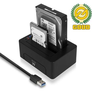 Ewent Dual Docking Station - 2.5+3.5 inch SATA HDD/SSD