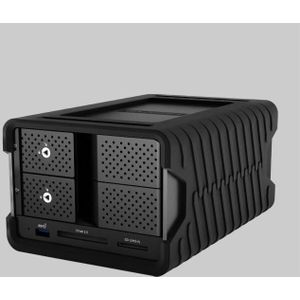Glyph Blackbox PRO RAID 16TB met hub, Enterprise Class, USB-C (3.1, Gen 2) (16 TB), Externe harde schijf, Zwart