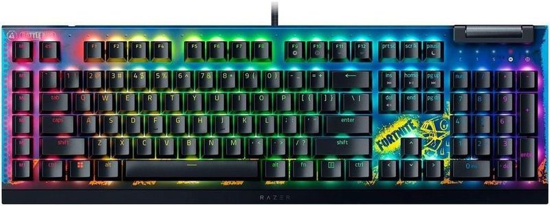 Razer - BlackWidow V4 X - Mechanisch Gaming-Toetsenbord - Veelkleurig - Fortnite Edition - Bedraad