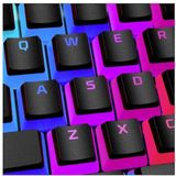 HyperX - Pudding Keycaps - Zwart-Wit - Tweelaags Design - RGB-verlichting - QWERTZ Duitse Lay-out