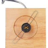 Relaxdays tafellamp kubus - nachtlamp - vensterbank - sfeerlamp - melkglas - E14 fitting