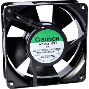 Sunon A2123-HBT.(7).GN Axiaalventilator 230 V/AC 190,24 m³/h (L x B x H) 38 x 120 x 1 (38 mm), PC ventilator, Zwart