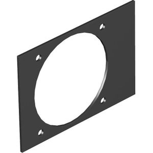 OBO Bettermann T4B P5S 9011 Afdekplaat CEE f., PC-voedingseenheid, Zwart