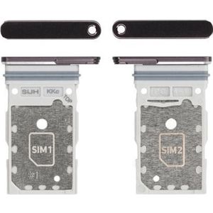 Samsung Galaxy S22 Ultra SIM card tray - Phantom Black (Galaxy S22 Ultra), Onderdelen voor mobiele apparaten, Zwart