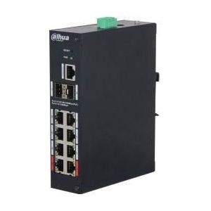 Dahua Switch PoE poorten 8 110 Watt HS4210-8GT-110 (8 ports), Netwerkschakelaar, Zwart