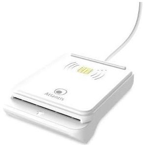 Atlantis Land P005-CIEK421C kaartlezer Intern USB USB 2.0 Wit (USB 2.0), Geheugenkaartlezer, Wit