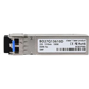 BlueOptics Ericsson LG RDH10275/2 compatibele SFP28 BO27Q13610D, Zendontvangers, Zilver