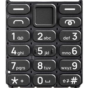HMD Latin Keyboard fur 110 / Nokia 110 4G (2024), Black, Onderdelen voor mobiele apparaten, Zwart