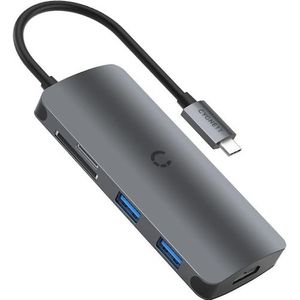 Cygnett - CY3317HUBC2 - Docking Station - Zwart - 6 Poorten, 4K Weergave, 100W USB-C PD
