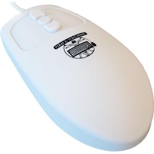 Man & Machine - Mighty Mouse 5 - Muis - Wit - Ambidexter USB Type-A