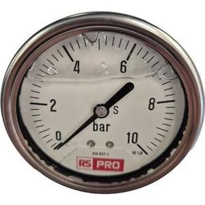 RS PRO Druckmessgerät Prozessanschluss unten Analo (Analyser), Metrologie