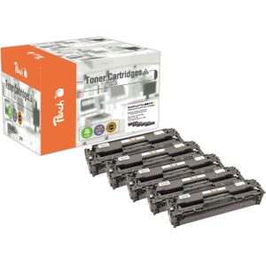 Peach PT561 tonercartridge 5 stuk(s) Zwart, Cyaan, Magenta, Geel