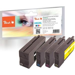 Peach PI300-932 inktcartridge 4 stuk(s) Compatibel Hoog (XL) rendement Zwart, Cyaan, Magenta, Geel