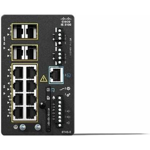 Cisco Ie3100 W/8ge Koper 4ge Sfpfixed Sysnetwork Essentials (12 ports), Netwerkschakelaar, Zwart