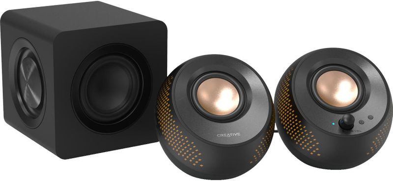 Creative - Pebble X Plus - Luidsprekersysteem - Zwart - 2.1