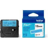 Brother - BTAG-L33 - Labelband - Blauw op Lichtblauw - 12 mm x 4 m