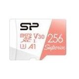 Silicon Power - Superior - Geheugenkaart - 256 GB - microSDXC - Wit, Rood
