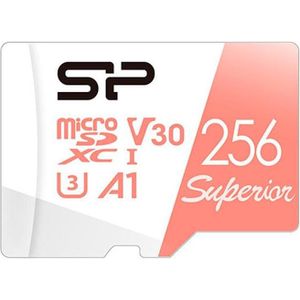 Silicon Power Superior (microSDXC, 256 GB, U3, UHS-I), Geheugenkaart