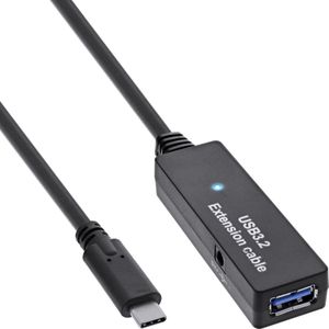 InLine USB 3.2 Gen.1 Actieve Uitbreiding (5 m, USB 3.2 Gen 1), USB-kabel