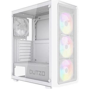 DUTZO C321 Mesh TG ARGB - Case - Miditower - Wit