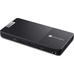 Lenovo Chromebox Micro (32 GB, 8 GB, Intel Celeron N4500, Intel UHD Graphics), PC, Zwart