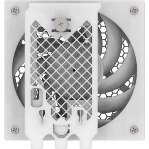 Silverstone SST-FDP02W - Adaptersteun externe koelventilator, incl. 120mm ventilator, wit (120 mm, 1 x), PC ventilator, Wit