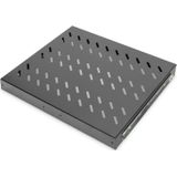 Digitus DN-19 TRAY-2-600-SW 19 inch Apparaatbodem voor patchkast 1 HE Uittrekbaar Geschikt voor kastdiepte: 600 mm Zwar