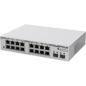 MikroTik Cloud Smart Switch CSS318-16G-2SIN mit 16 x Gigabit Ethernet Ports, 2 x SFP cag (16 ports), Netwerkschakelaar