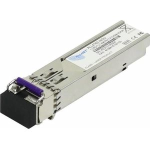 Allnet switch module all4762-indu sfp(mini-gbic) 1000mbit wdm(bidi)/lc tx1490nm/rx1310nm 9u 20km ind, Zendontvangers, Zilver