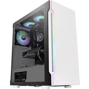 Thermaltake - H200 TG Snow RGB - PC-behuizing - Wit - ATX/Mini-ITX/Mini-ATX