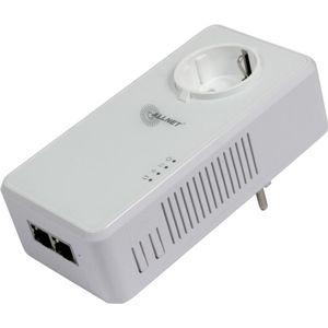 Allnet Powerline 1200Mbit HomePlugV2 "SmartLink" MIMO mit WiFI AC ALL1681211v2 (1200 Mbit/s), Powerline, Wit