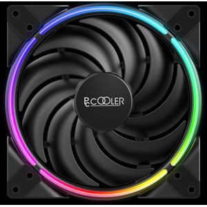 Pccooler Corona Max 140mm FRGB (140 mm, 1 x), PC ventilator, Zwart