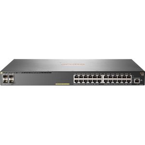 HPE Aruba 2930F 24G PoE+ 4SFP, Managed, L3, Gigabit Ethernet (10/100/1000), P (24 ports), Netwerkschakelaar, Grijs