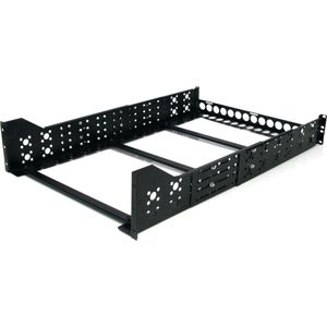 StarTech .com 3U 19 diepte verstelbare universele server rack rails, Accessoires voor serverkasten, Zwart