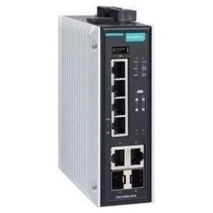 Moxa EDS-P506E-4POE-2GTXSFP-T - Beheerde Ethernet-switch met 4 PoE60W 10100BaseT(X) poorten, 2 combo, Netwerkschakelaar