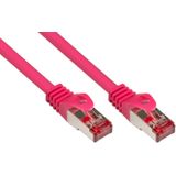 Good Connections RNS patchkabel met snap-in nokbescherming, Cat. 6, S/FTP, PiMF, PVC, 250MHz, magenta, 20m (S/FTP, CAT6, 20 m), Netwerkkabel