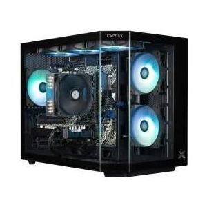 Captiva Advanced Gaming R90-663 Desktop-PC AMD Ryzen 7 5700X, 32GB RAM, 1TB M.2 SSD, Nvidia GeForce (1000 GB, 32 GB, AMD Ryzen 7 5700X), PC, Zwart