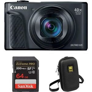 Canon - PowerShot SX740 HS Lite Edition - Digitale Camera - Zwart - 20,3 Megapixels - 40x Optische Zoom