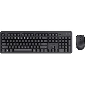 Trust Ody II toetsenbord Inclusief muis RF Draadloos AZERTY Frans Zwart