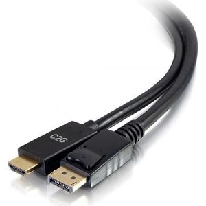 C2G Adapterkabel DisplayPort[TM] stekker naar passieve HDMI[R] stekker - 4 K (0.90 m, DisplayPort), Videokabel