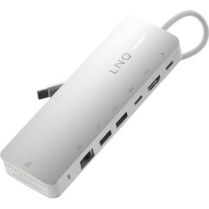 LINQ - Connects Pro Studio - 9-in-1 USB-C Multiport Hub - 10Gbps NVMe M.2 SSD Enclosure - 4K HDMI - Ethernet - UHS-II SD4.0 Card Reader