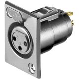 Goobay - Microfoon - Zilver - Ingebouwde Aansluiting - XLR Aansluiting 3-Pin