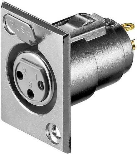 Goobay - Microfoon - Zilver - Ingebouwde Aansluiting - XLR Aansluiting 3-Pin