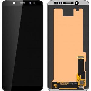 Samsung LCD-scherm +Touch Unit A600 Galaxy A6 2018 Zwart (Service Pack) (Galaxy A6 2018), Onderdelen voor mobiele apparaten, Zwart